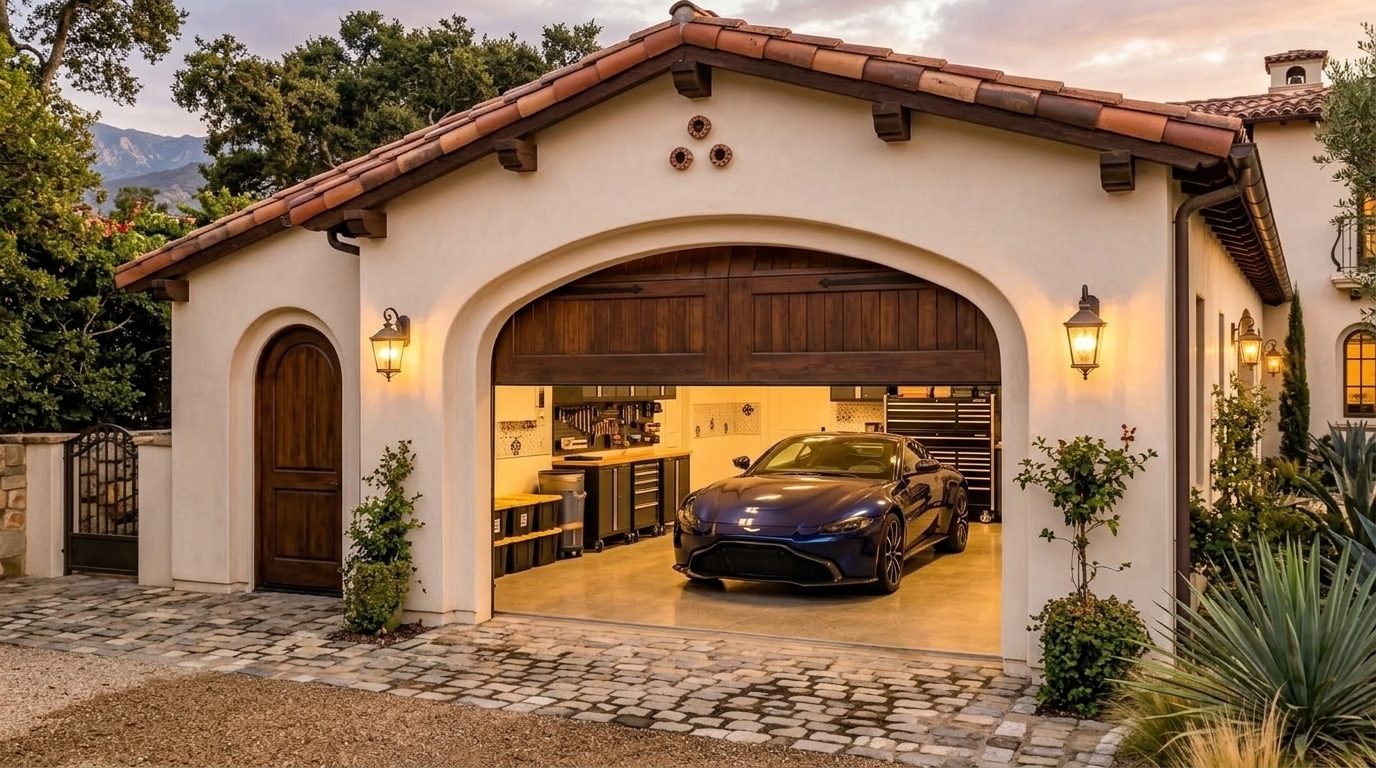 Hudson Garage Door Repair Garage Door Gliding Open Revealing Warm Illuminated Interior